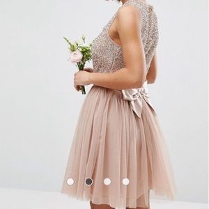 ASOS Maya Sequin + Tulle Dress with bow-back 🎀